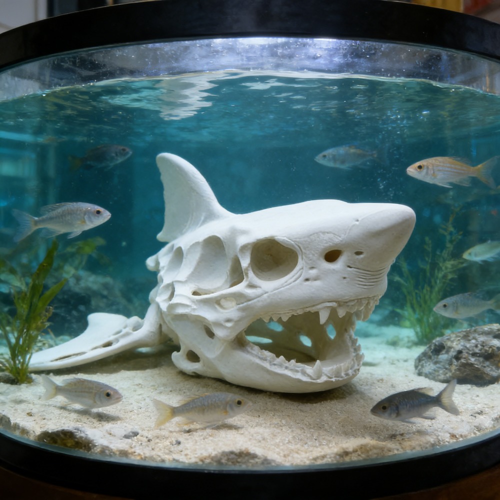 Aquarium Fish Shark - 3D Printing Shark Skull Skeleton Cosplay