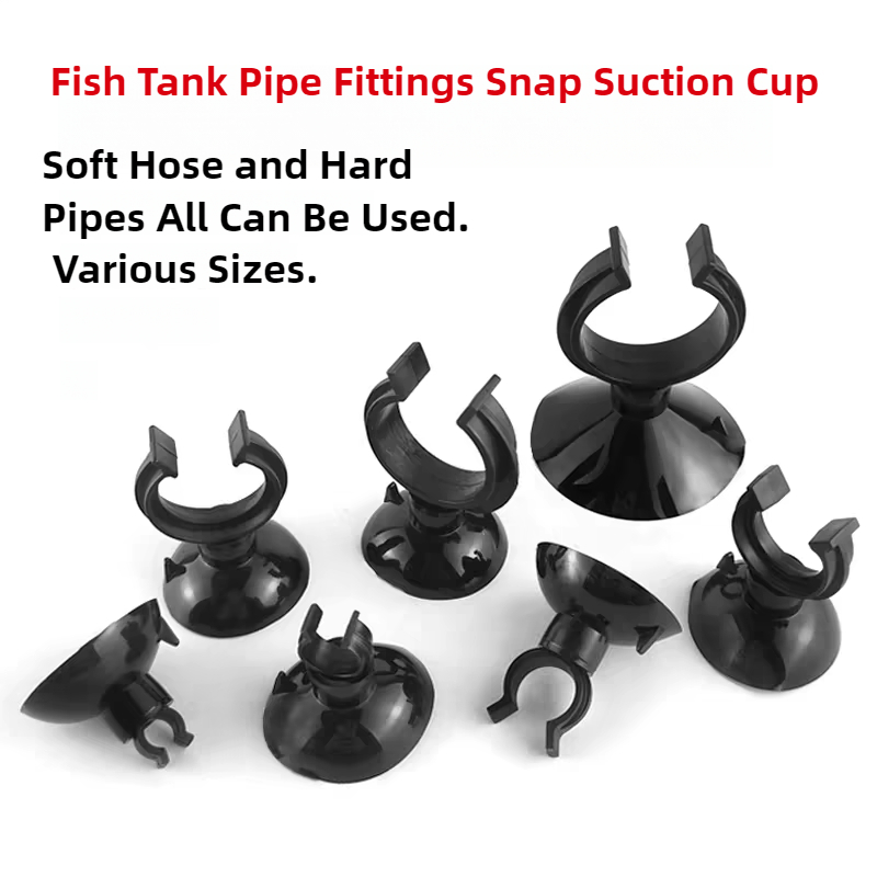 Aquarium Fish Waste Collector - 5/10Pcs Black Aquarium Suction Cup Air
