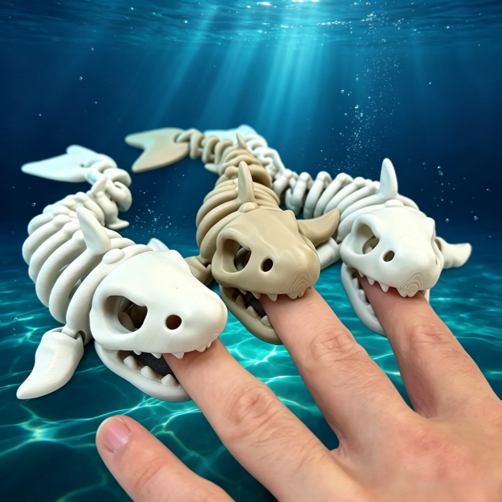 Aquarium Fish Shark - Shark Skeleton Aquarium Decor Articulated Ornament