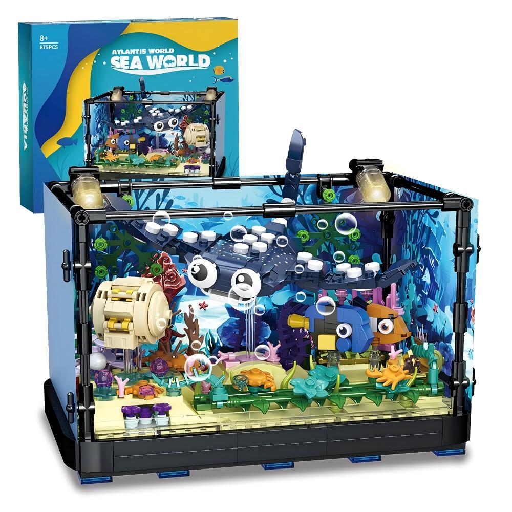 Aquarium Fish Lego - Fish Tank Building Set - Marine