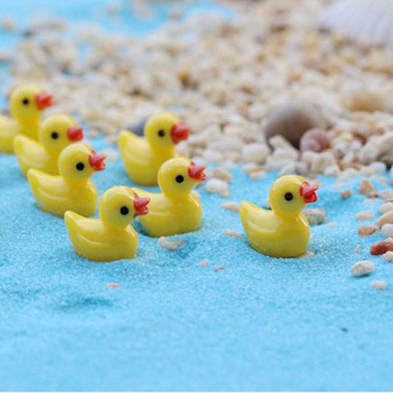 Aquarium Fish Yellow - Cute Mini Yellow Duck Floating Ornament