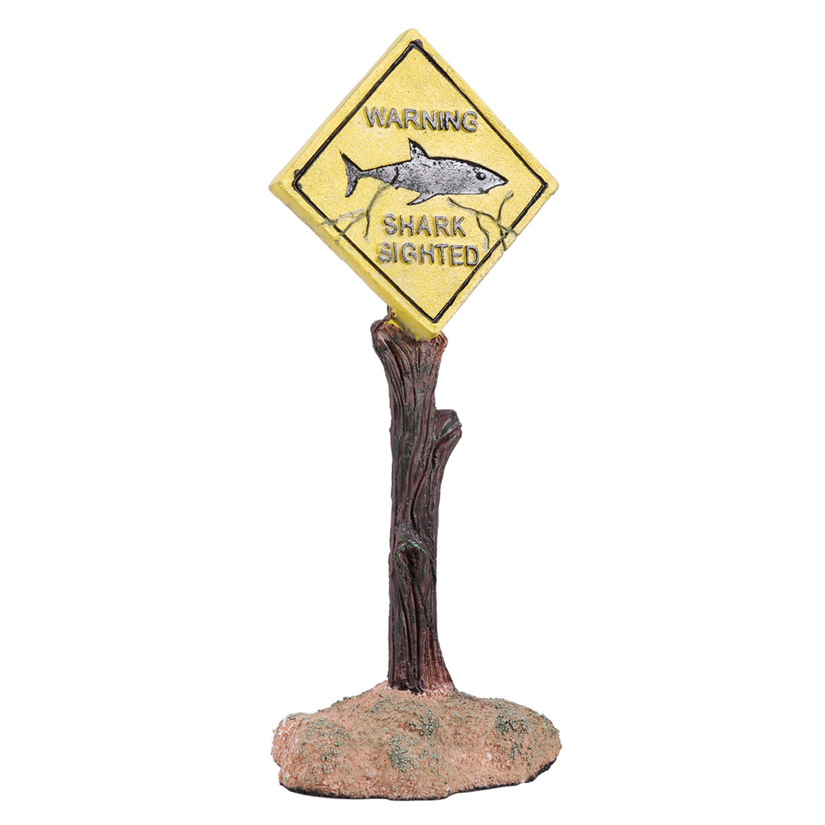 Aquarium Fish Yellow - Yellow Cartoon Resin Aquarium Warning Sign