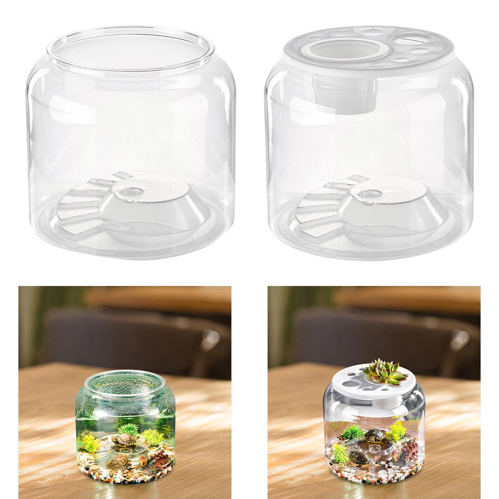 Aquarium Fish Drawing - Turtle Container High Capacity Clear Table