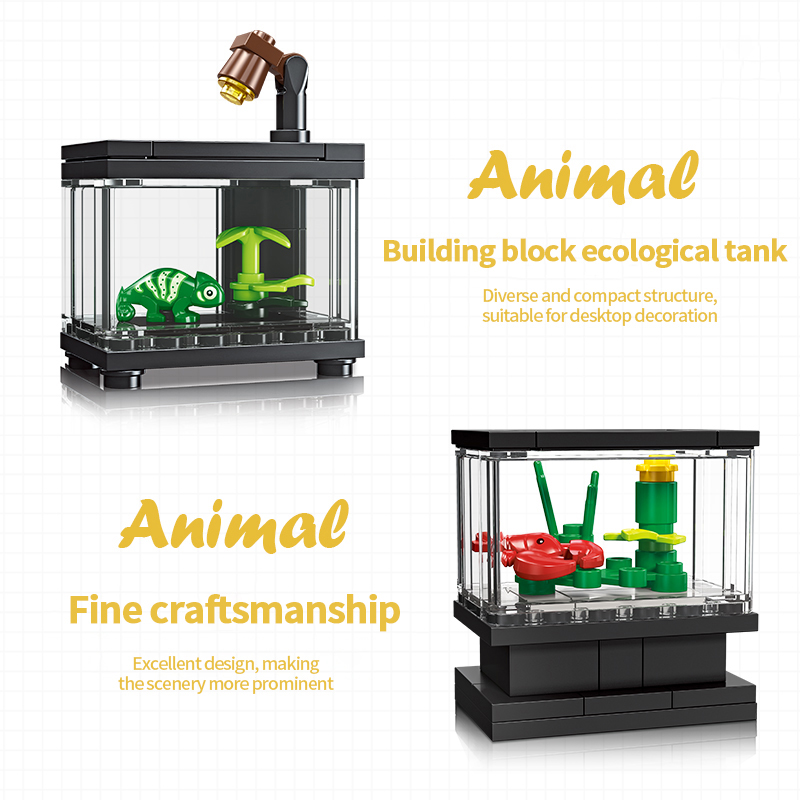 Fish Tank Building Blocks Set  - đánh giá và giá Aquarium Fish Lego