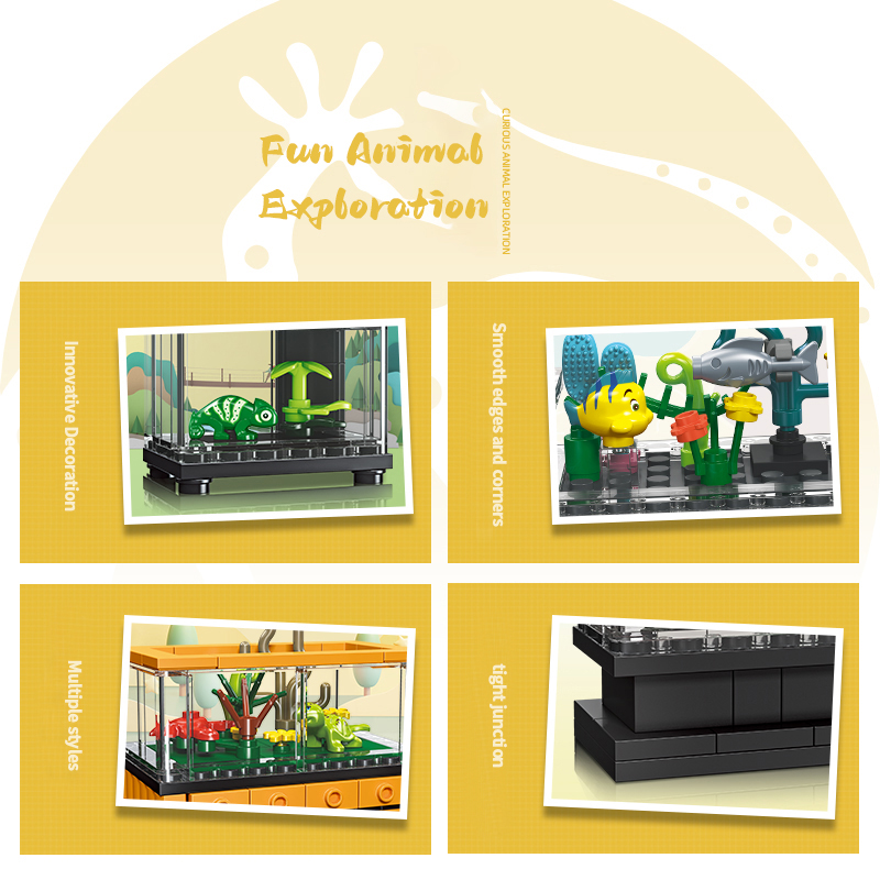 Fish Tank Building Blocks Set  - đánh giá và giá Aquarium Fish Lego
