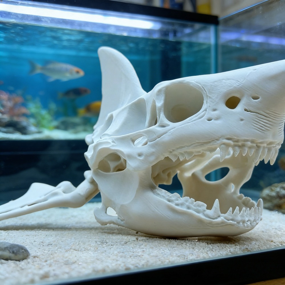 3D Printing Shark Skull Skelet - đánh giá và giá Aquarium Fish Shark