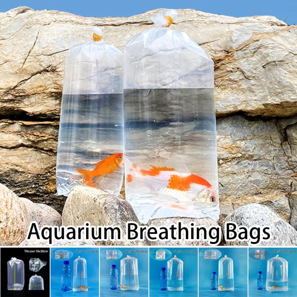 50PCS Aquarium Breathing Bags  - đánh giá và giá Aquarium Fish Delivery