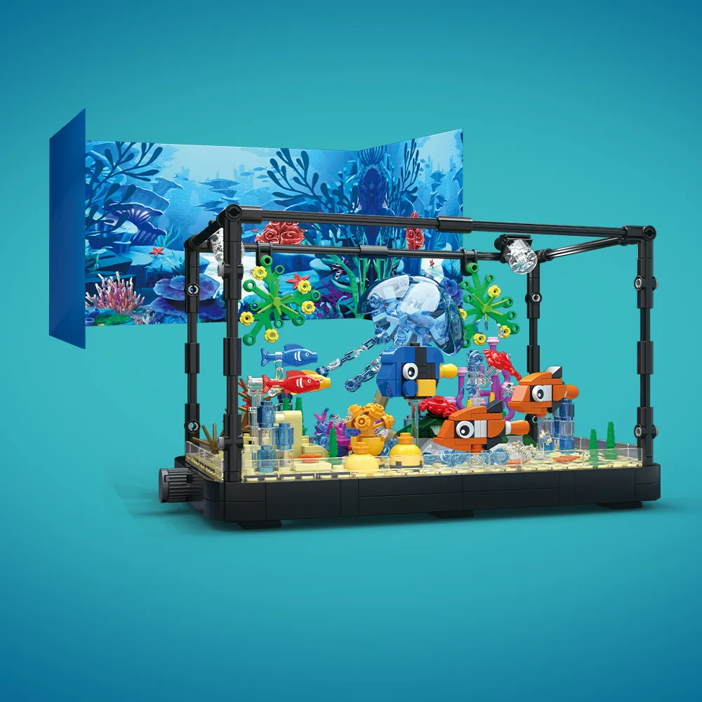Fish Tank Building Block Set w - đánh giá và giá Aquarium Fish Lego