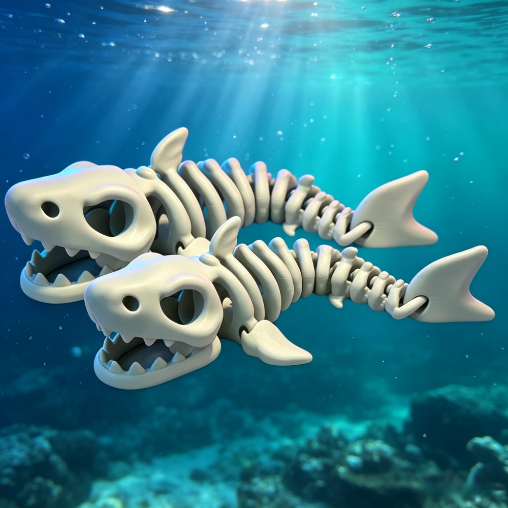 Shark Skeleton Aquarium Decor  - đánh giá và giá Aquarium Fish Shark