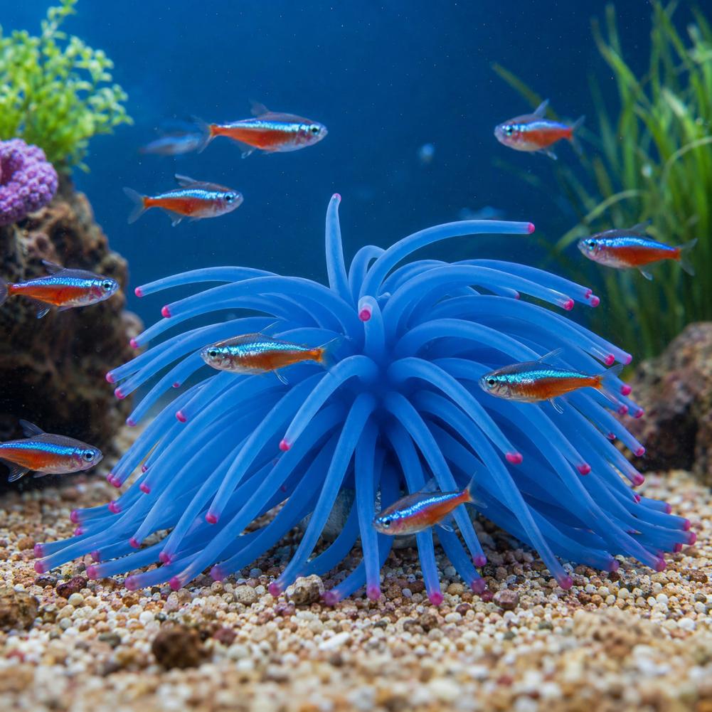 Fish Tank Ornament Silicone Se - đánh giá và giá Aquarium Fish Accessories