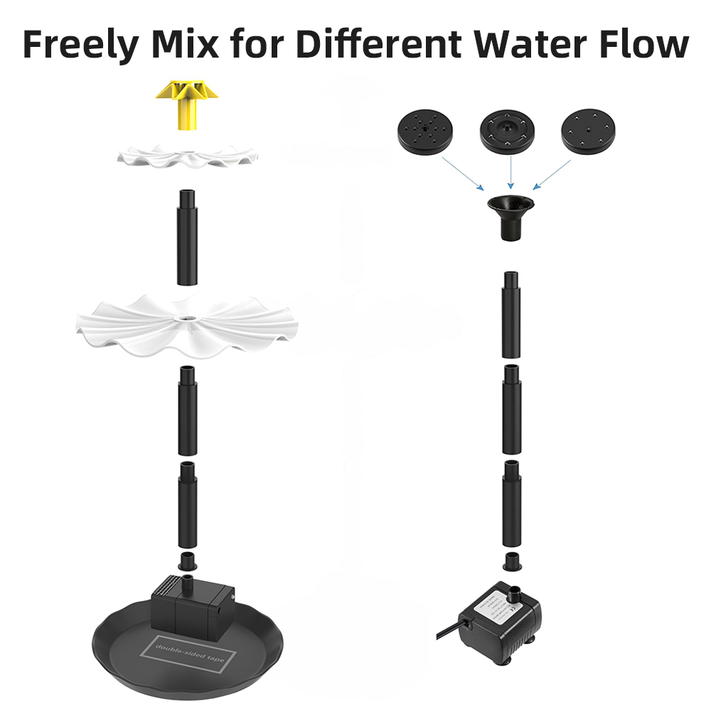 Solar Fountain Pump for Bird B - đánh giá và giá Aquarium Fish Accessories