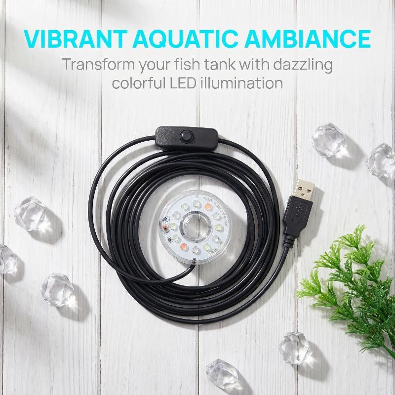 USB LED Fish Tank Light Multi  - đánh giá và giá Aquarium Fish Lego