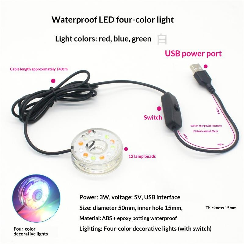 USB LED Fish Tank Light Multi  - đánh giá và giá Aquarium Fish Lego