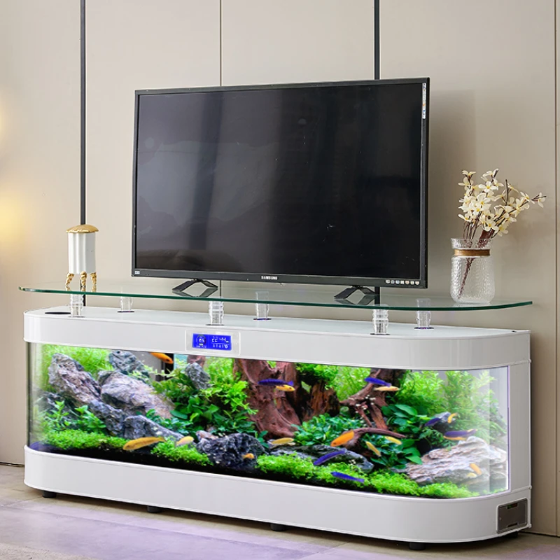 TV Cabinet Glass Fish Tank Sma - đánh giá và giá Aquarium Fish Delivery