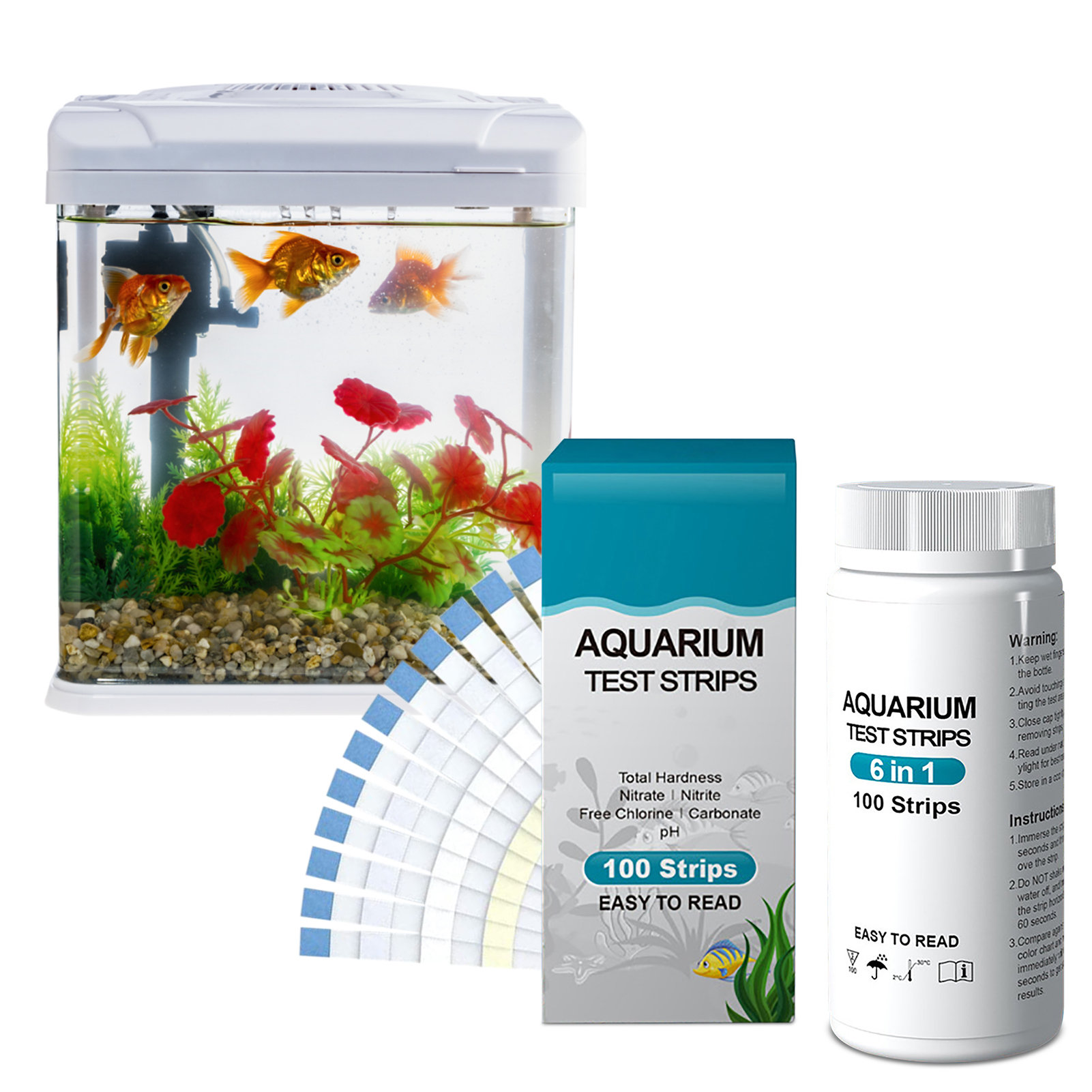 100Pcs 6 Trong 1 Chất Lượng Nư - đánh giá và giá Aquarium Test Kit
