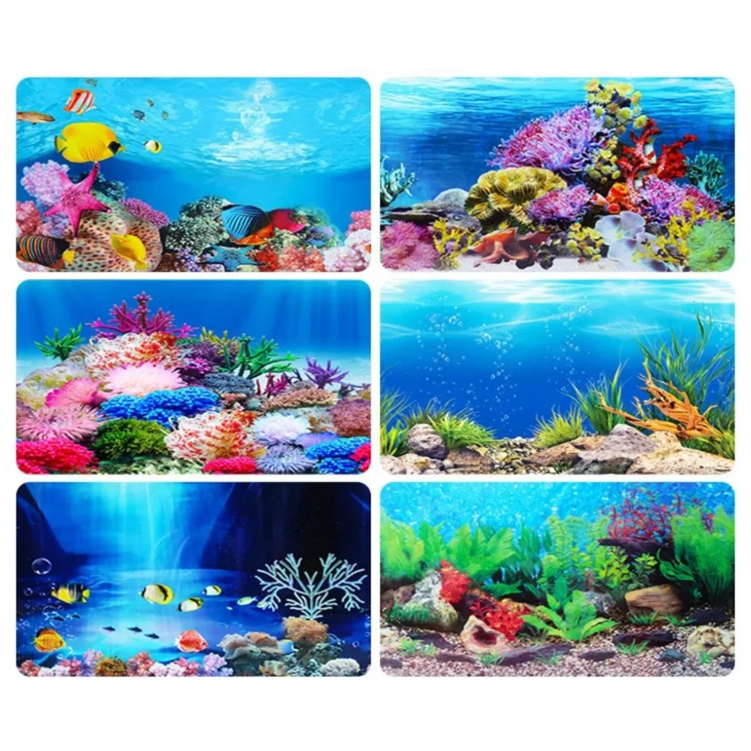 Background Aquarium 3D Sticker - đánh giá và giá Aquarium Fish Cichlid