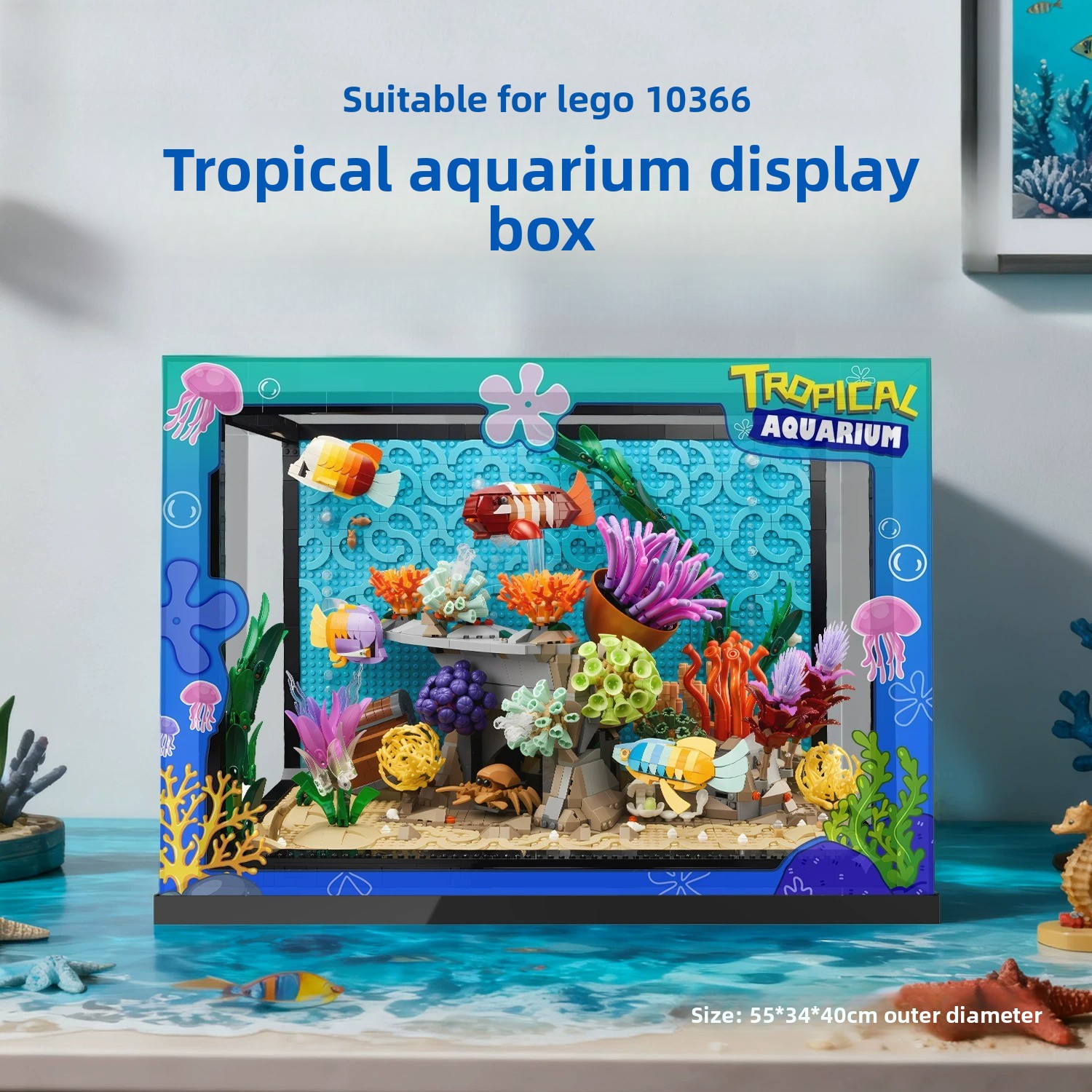 Acrylic transparent display bo - đánh giá và giá Aquarium Fish Lego