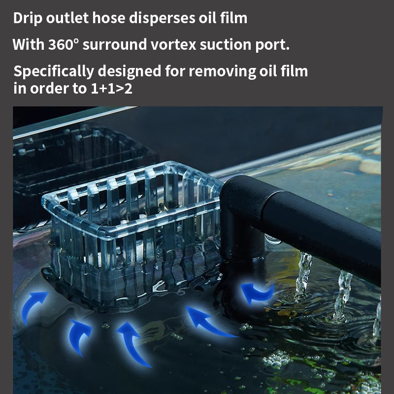 3W Aquarium Surface Oil Skimme - đánh giá và giá Aquarium Fish Waste Collector