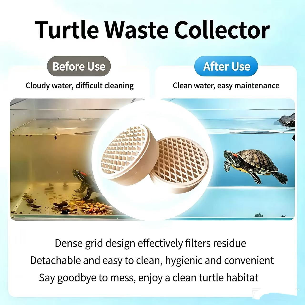 Turtle Feces Collector Detacha - đánh giá và giá Aquarium Fish Waste Collector