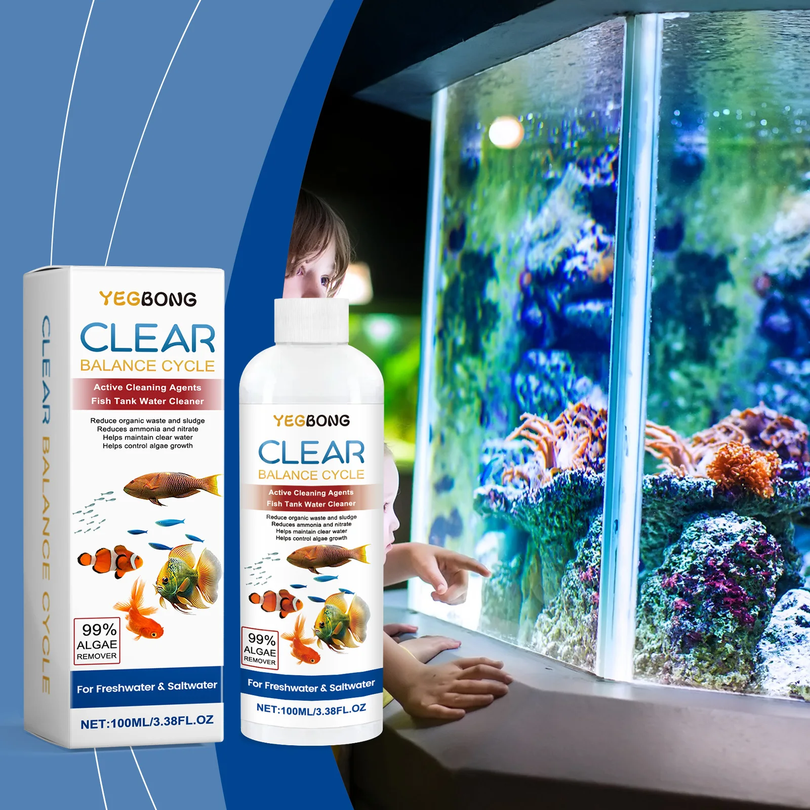 Algae Remover for Fish Tanks,  - đánh giá và giá Aquarium Fish Waste Collector