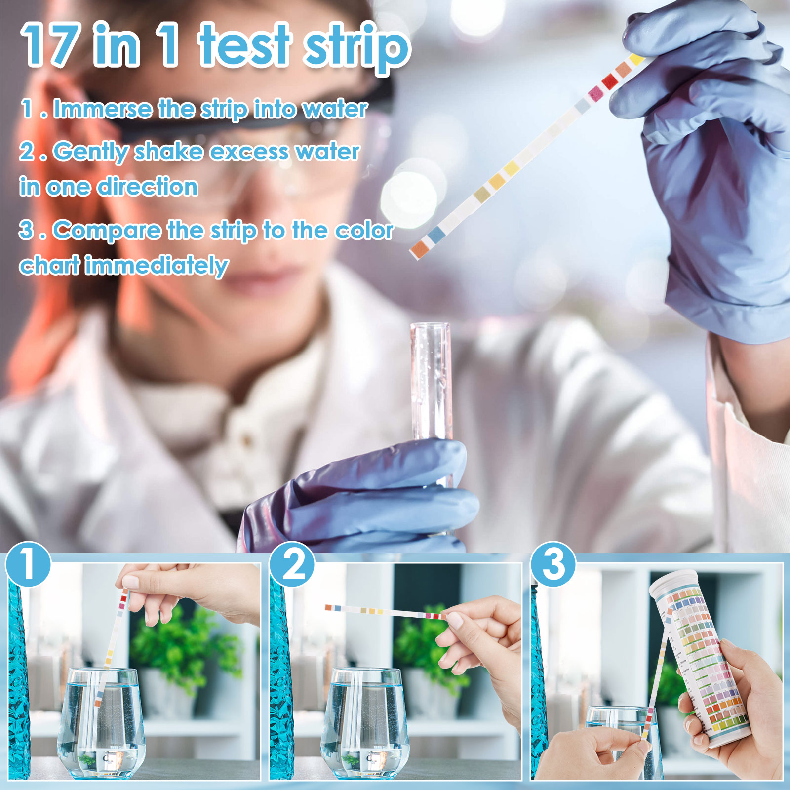 5-17 in 1 Aquarium Test Strips - đánh giá và giá Aquarium Test Kit