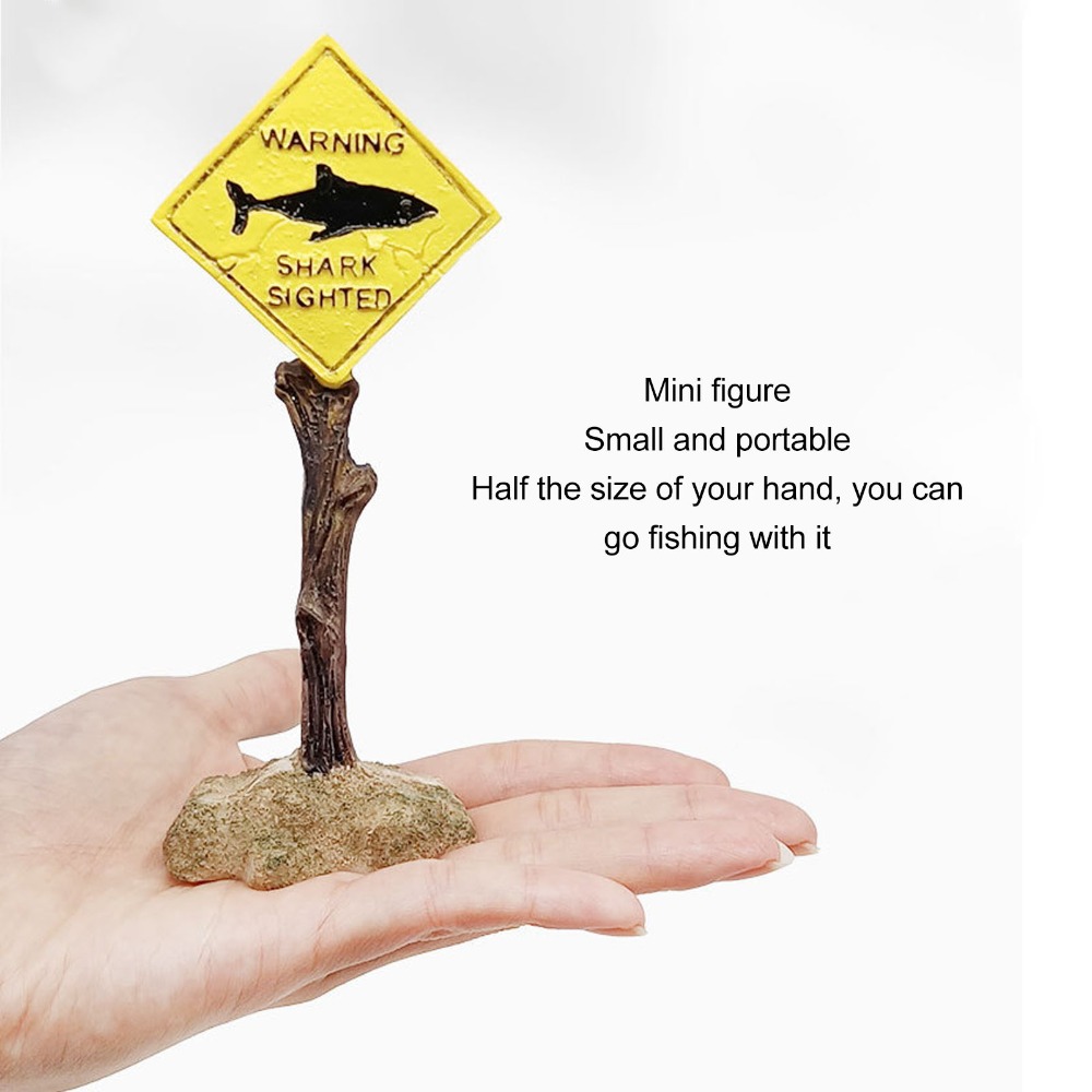 Resin Shark Warning Board Orna - đánh giá và giá Aquarium Fish Yellow