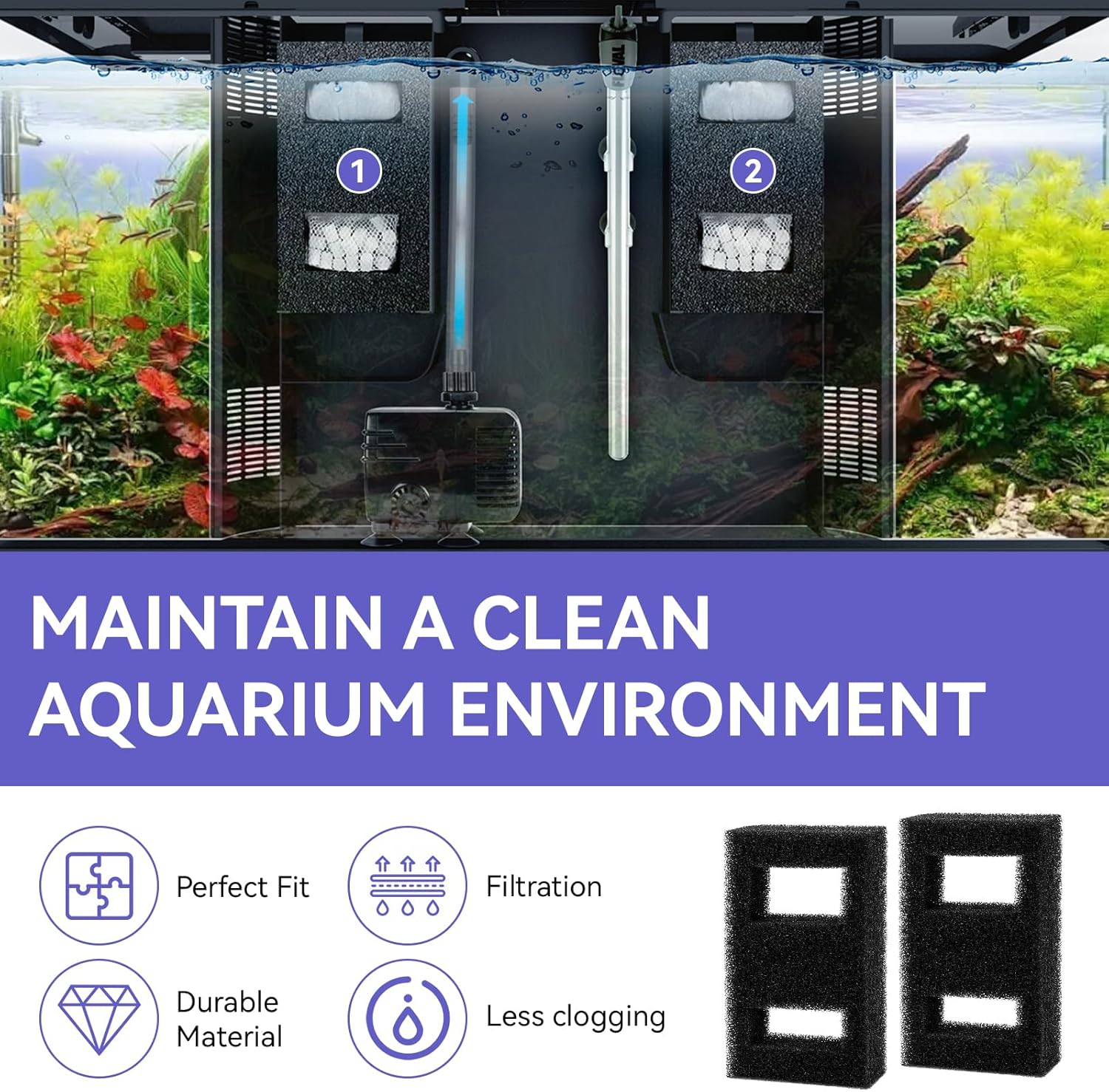 Compatible Foam Filter Block F - đánh giá và giá Fluval Aquarium Spec