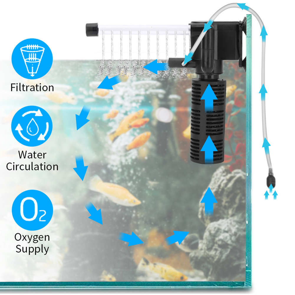3 in 1 Aquarium Internal Filte - đánh giá và giá Aquarium Fish Waste Collector