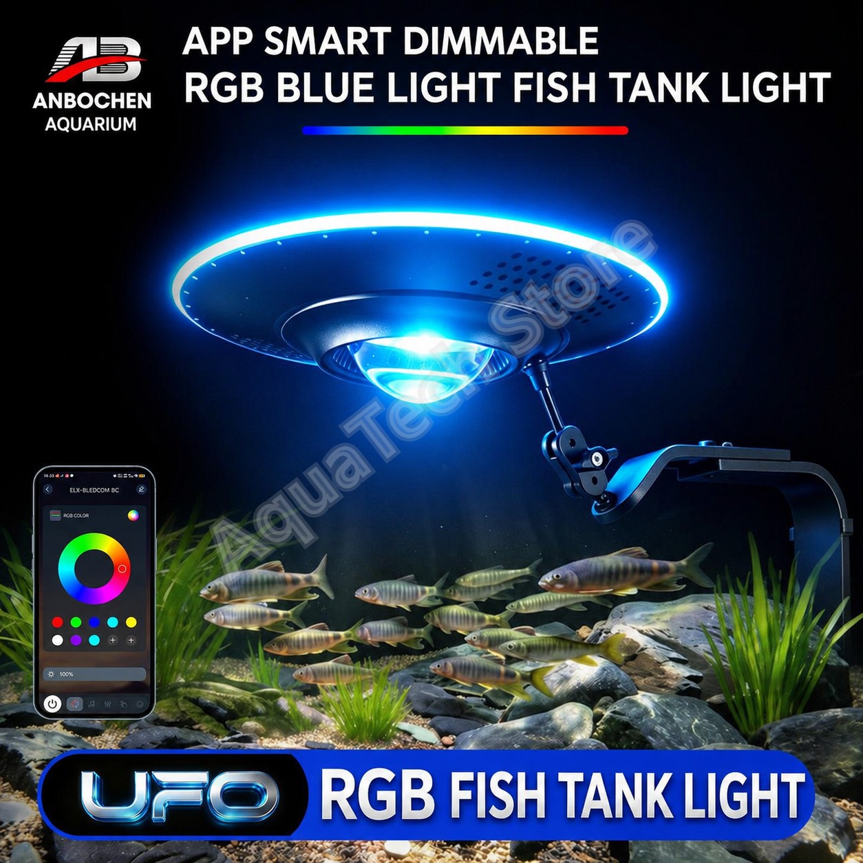 ANBOCHEN UFO RGB LED Aquarium  - đánh giá và giá Aquarium Fish App