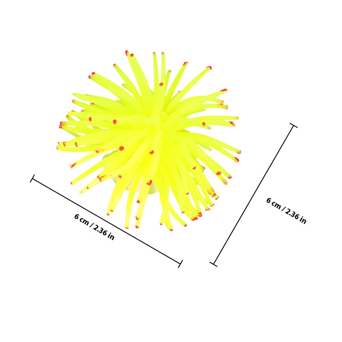 Simulation Sea Urchins Yellow  - đánh giá và giá Aquarium Fish Yellow